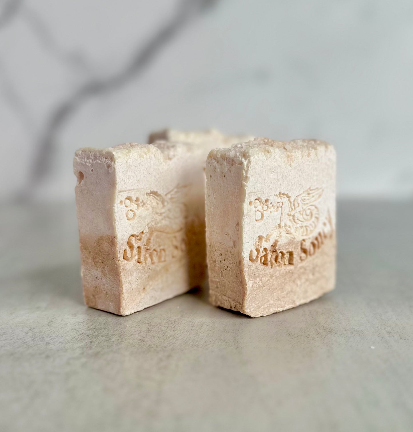 Crisp Citrus & Sandalwood Scented Sea Salt Shower Bar with Coconut Oil and Shea Butter 3.6 OZ; Fresh Zesty Unisex Perfumed Soap Energizing