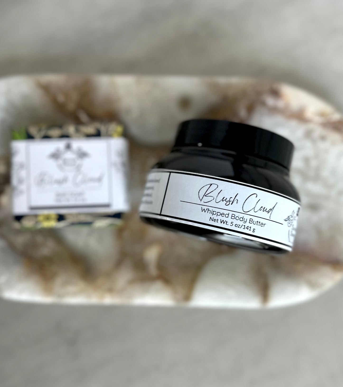 Blush Cloud Whipped Body Butter Net Wt. 5 oz, Nutrient Dense Womens Moisturizer with Shea and Cocoa Butter, Gentle Soft Aroma for Layering