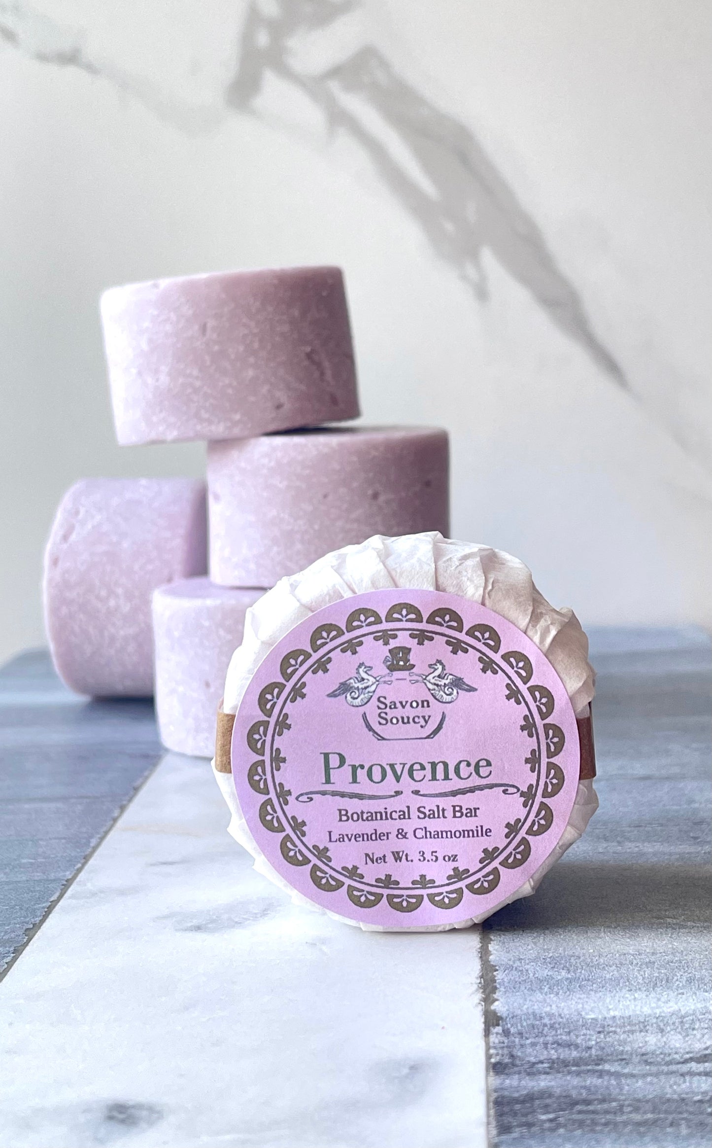 Provence Botanical Salt Soap Bar with Lavender and Chamomile