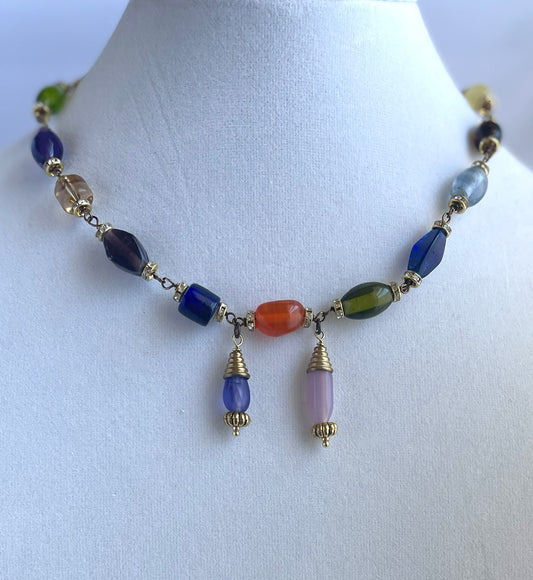 Belat Beti Assyrian Raw Glass Necklace