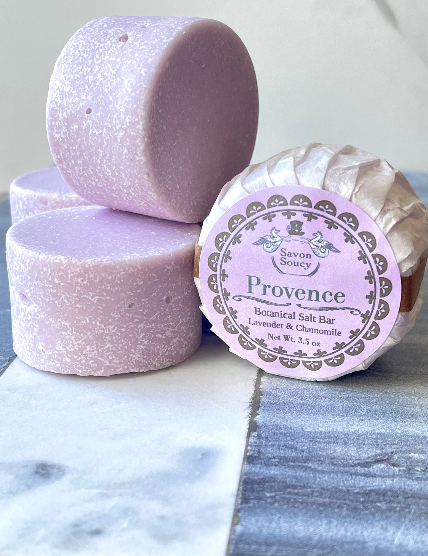 Provence Botanical Salt Soap Bar with Lavender and Chamomile